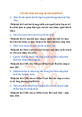 Tài liệu câu hỏi nhận định đúng sai thuế | Trường Đại học Luật, Đại học Quốc gia Hà Nội