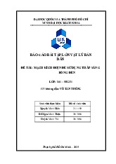 ĐỀ TÀI: MẠCH KÍCH ĐIỆN ĐỂ SỬ DỤNG THẮP SÁNG BÓNG ĐÈN | BÁO CÁO BÀI TẬP LỚN VẬT LÝ BÁN