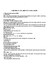 Tài liệu Ôn thi Kinh Tế Vĩ Mô | Kinh tế vĩ mô | Đại học Ngoại thương