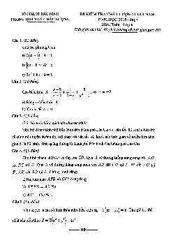 Đề kiểm tra chất lượng cuối năm Toán 8 năm 2018 – 2019 sở GD&ĐT Bắc Ninh