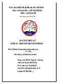 Thiết kế kế hoạch truyền thông hiệu quả về vấn đề  “Nói không với bạo lực học đường” | Bài tập giữa kỳ Lý thuyết truyền thông