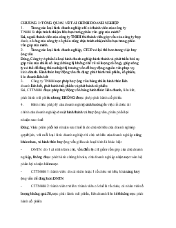 Bài tập Tài chính doanh nghiệp 1 | Học viện Ngân Hàng