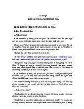 Giáo trình Tâm lý học đại cương: Chương I - Khái niệm và Đối tượng Nghiên cứu