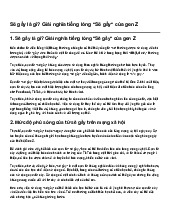 Sẽ gầy là gì? Giải nghĩa tiếng lóng "Sẽ gầy" của gen Z