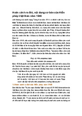 Hoàn cảnh ra đời, nội dung cơ bản của Hiến pháp Việt Nam năm 1946