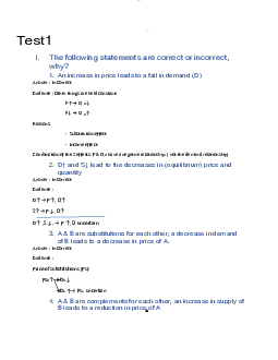 Bài tập Kinh tế vi mô bằng tiếng Anh | Đại học Ngoại Thương