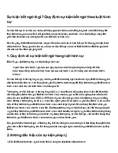 Sự kiện bất ngờ là gì? Quy định sự kiện bất ngờ theo luật hình sự