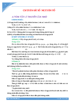 Chuyên đề số nguyên tố