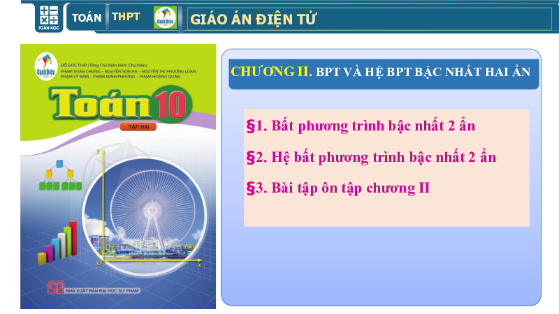 Chương 2: Bài tập cuối chương hai (2) | Giáo án điện tử môn Toán 10 | Cánh diều