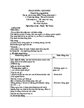 HOẠT ĐỘNG GIÁO DỤC NGOÀI TRỜI