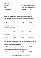 Đề thi giữa học kỳ 1 môn Toán lớp 5 năm học 2024 - 2025 | Bộ sách Chân trời sáng tạo