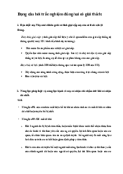 Ôn tập câu hỏi đúng sai và tình huống - Pháp Luật Đại Cương | Trường Đại học Mở Hà Nội