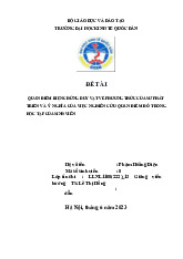 Quan Điểm Biện Chứng Duy Vật | Môn Triết học Mác - Lênin - Đại học Kinh Tế Quốc Dân