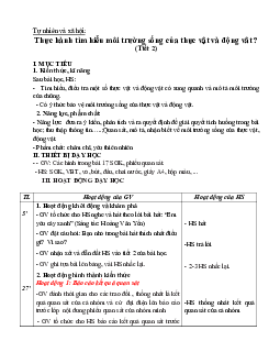 Giáo án Tự nhiên và xã hội 2 sách Chân trời sáng tạo (Cả năm)| Tuần 18