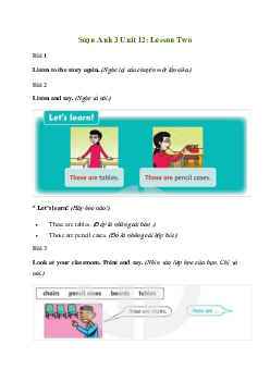 Giải Tiếng Anh lớp 3 Unit 12: Lesson Two | Family and Friends