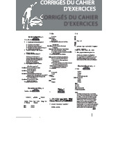 Corrigés du cahier d'exercices Le Nouveau Taxi 2 (Français)