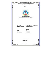 Bài Tập Lớn Kinh Tế Chính Trị Mác-Lênin 221 - Thầy Trần Việt Tiến - NEU