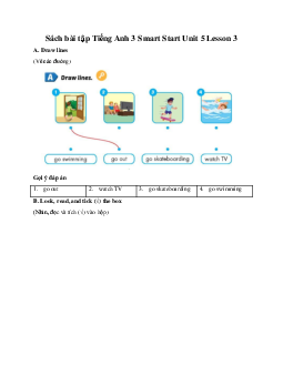 Giải SBT Tiếng Anh 3 Smart Start Unit 5 Sports & Hobbies Lesson 3