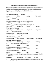 Bài tập trắc nghiệm Gerund and Infinitive Phần 1 | Tiếng Anh 10