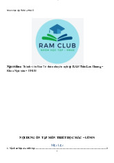 Đề cương vào đáp án tham khảo tiết học mac-lenin học kì I