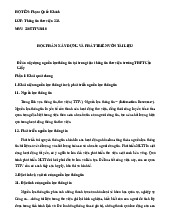 Tiểu luận học phần xây dựng và phát triển vốn tài liệu | Học viện Hành chính Quốc gia