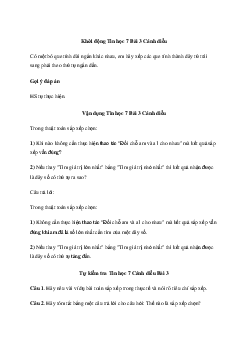 Giải Tin học 7 Bài 3: Sắp xếp chọn | Cánh diều