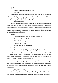 Đề cương ôn tập về Marketing quốc tế thâm nhập thị trường Mỹ của Trung Nguyên