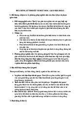 Đề Cương Lý Thuyết Tâm Lý Học - Giáo Dục Học | Trường Đại học Sư Phạm Hà Nội