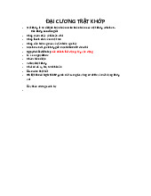 ĐẠI CƯƠNG VỀ TRẬT KHỚP VÀ ĐIỀU TRỊ CHẤN THƯƠNG. Môn Hóa dược | Đại học Trường Đại học Phenika.