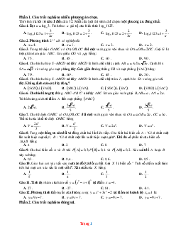 Đề kiểm tra học kỳ 2 Toán 11 sách Kết nối tri thức - Đề 6 (có đáp án)