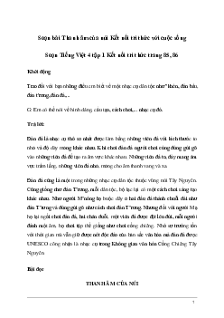 Soạn bài Đọc: Thanh âm của núi | Kết nối tri thức