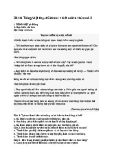 Đề thi Tiếng Việt lớp 4 Giữa kì 1 Kết nối tri thức số 2