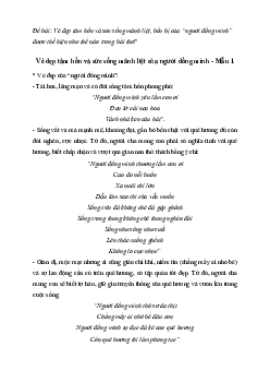 Vẻ đẹp tâm hồn và sức sống mãnh liệt, bền bỉ của “người đồng mình” | Văn mẫu 7 Kết nối tri thức