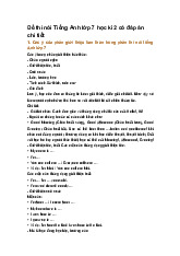 Đề thi nói Tiếng Anh lớp 7 học kì 2 có đáp án chi tiết