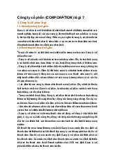 Công ty cổ phần (CORPORATION) là gì ?