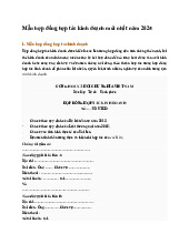 Mẫu hợp đồng hợp tác kinh doanh mới nhất năm 2025