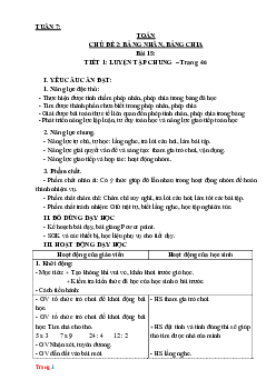 Giáo án Toán 3 Kết nối tri thức tuần 7