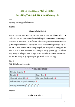 Soạn bài Đọc mở rộng trang 137 | Kết nối tri thức