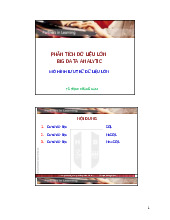 Phân tích dữ liệu lớn big data analytic môn Quản trị kinh doanh | Trường Đại học Kinh doanh và Công nghệ Hà Nội