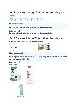Giải SGK Toán lớp 2 trang 77, 78, 79, 80 Em làm được những gì| Chân trời sáng tạo