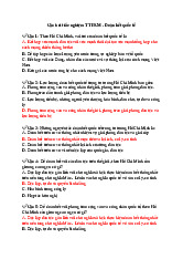 Câu hỏi trắc nghiệm TTHCM về Đoàn kết quốc tế