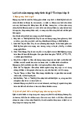 Lợi ích của mạng máy tính là gì? Tin học lớp 9