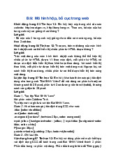 Giải SGK Tin học 12 Cánh diều Bài 11: Mô hình hộp, bố cục trang web