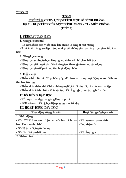 Giáo án Toán 3 Kết nối tri thức (KNTT) tuần 22