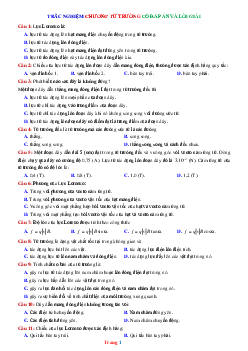 Trắc nghiệm chương từ trường Lý 11 có lời giải chi tiết và đáp án