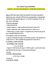 CHƯƠNG I :KẾ TOÁN THÀNH PHẨM VÀ TIÊU THỤ THÀNH PHẨM | Đại học Kinh tế Kỹ thuật Công nghiệp