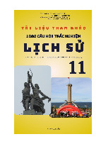 1000 CÂU TRẮC NGHIỆM LỊCH SỬ LỚP 11 VỀ CÁCH MẠNG TƯ SẢN