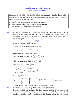 Các dạng toán thực tế ôn thi vào lớp 10 môn Toán