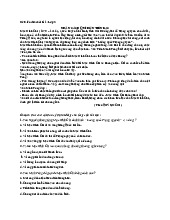 Nhân Cách Quí Hơn Tiền Bạc: Khoanh tròn chữ cái trước ý trả lời đúng cho từng câu hỏi sau - Tài liệu tổng hợp