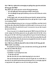 Tài liệu vấn đáp Môn Luật thương mại quốc tế | Trường Đại học Luật Hà Nội